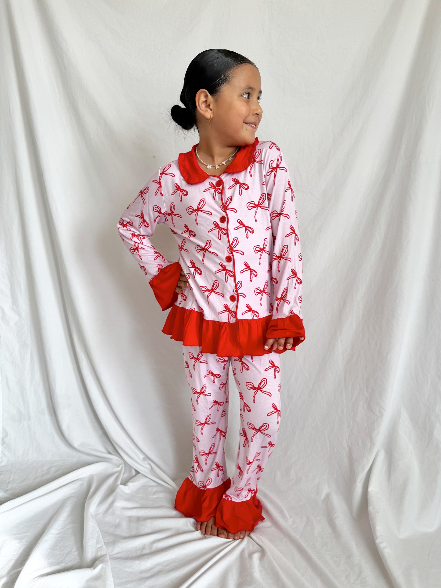 Be Mine | ruffle pj set