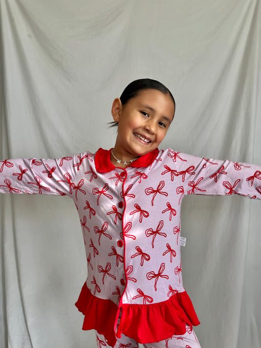 Be Mine | ruffle pj set