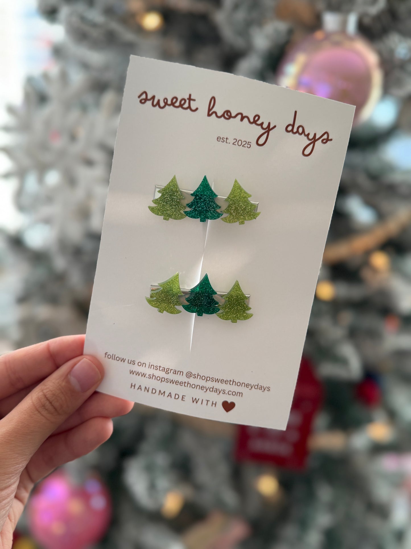 Christmas Trees | hair clips